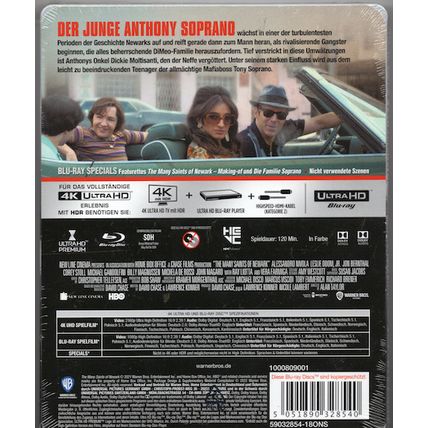 THE MANY SAINTS OF NEWARK STEELBOOK IMPORT 4K + BLU-RAY