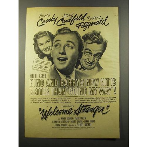1947 Welcome Stranger Movie Ad - Bing Crosby