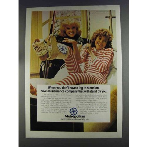 1980 Metropolitan Life Insurance Ad - Leg to Stand On