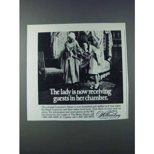 1981 Colonial Williamsburg, Virginia Ad - The Lady