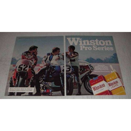 1981 Winston Cigarettes Ad - Pro Series