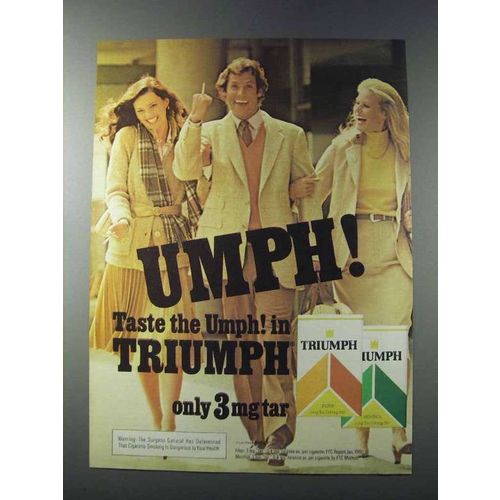 1981 Triumph Cigarettes Ad - Umph!