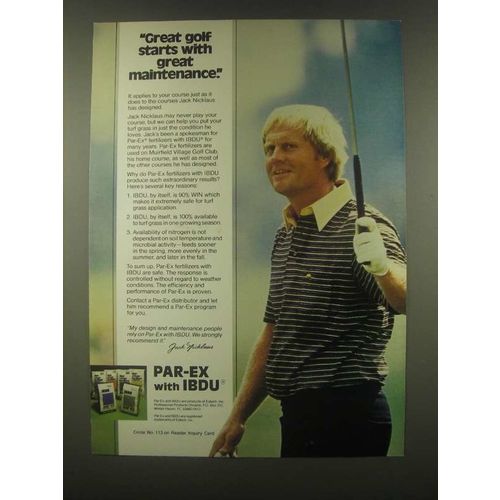 1985 Par-E with Ibdu Ad - Jack Nicklaus - Great Golf
