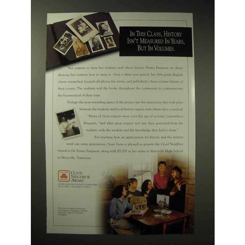 1996 State Farm Insurance Ad - History in Volumes