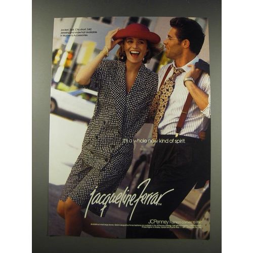 1991 JCPenney Jacqueline Ferrar Fashion Ad - Jacket, City Short