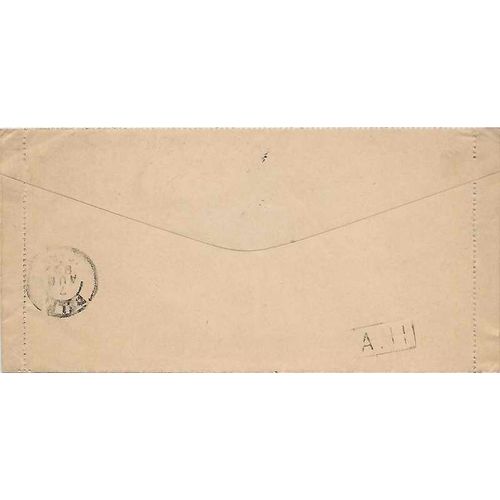 Netherlands Letter Card 1895 Roterdam to Delfs