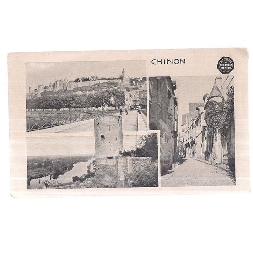 CHINON, FRANCE vintage card CHOCOLAT MENIER no 24 =