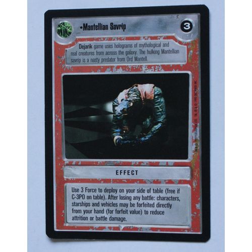 Star Wars CCG: Premiere Limited # Mantellian Savrip (A) light 1995 decipher