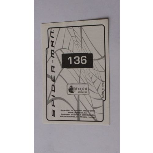 Spider-Man movie Sticker # 136 (B) unused - Merlin 2002 marvel