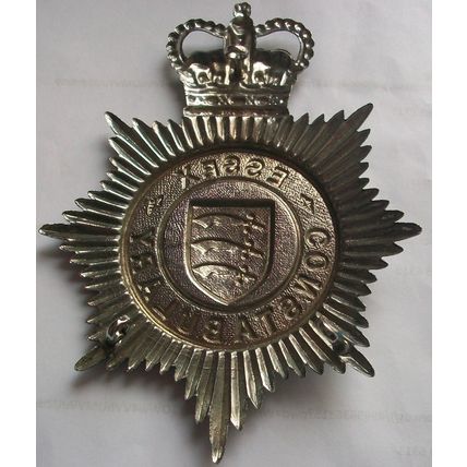 Essex Constabulary Helmet Plate QE11 Crown
