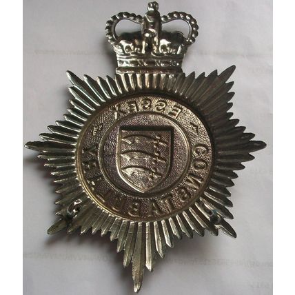 Essex Constabulary Helmet Plate QE11 Crown