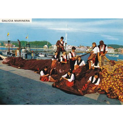 Galicia Marinera Spain Postcard used VGC