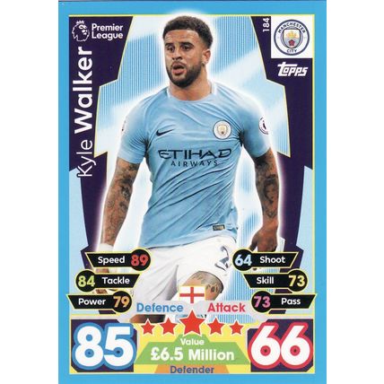 Match Attax 2017/2018 184 Kyle Walker Manchester City