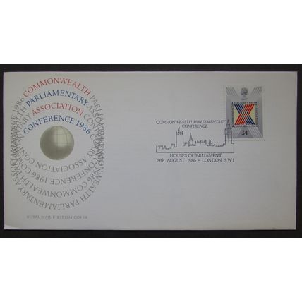 ROYAL MAIL - 32nd COMMONWEALTH PARLIAMENTARY CONFERENCE FIRST DAY COVER 1986 (b)