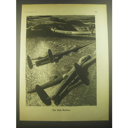 1967 Cartoon by Leslie Illingworth - The Dam Busters