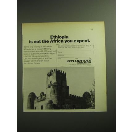 1974 Ethiopian Airlines Ad - Ethiopia is not the Africa you expect