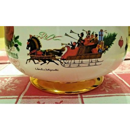 Teleflora 1999- 2000 Christmas Love Bowl Wysocki American Life Holiday Serving