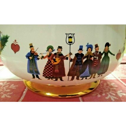 Teleflora 1999- 2000 Christmas Love Bowl Wysocki American Life Holiday Serving