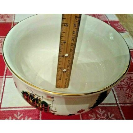 Teleflora 1999- 2000 Christmas Love Bowl Wysocki American Life Holiday Serving