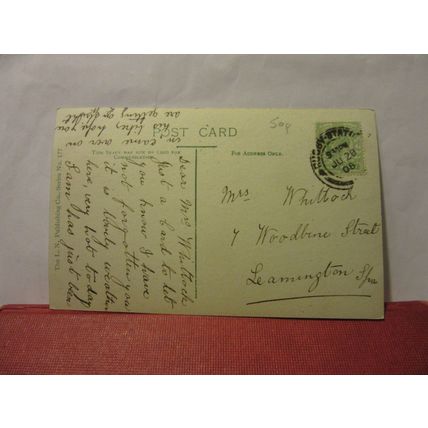 HEAD MASTERS HOUSE, RUGBY SCHOOL, WARWICKSHIRE used antique postcard RP1908 pm =