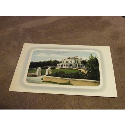 Early Postcard - Rosedon, Mr Thompson residence, Pitts Bay - Bermuda