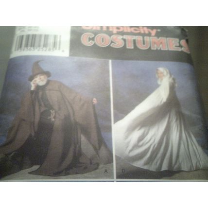 Simplicity Costume pattern unused Halloween capes 9887