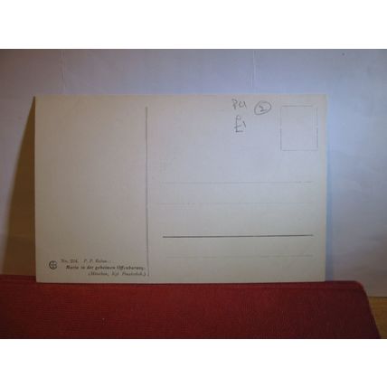 MARIA IN DER GEHEIMEN OFFENBARUNG by P. P. RUBENS. unused postcard #