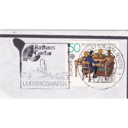 Ludwigshafen postmark + slogan Germany 1979 on Telegraph Office 50pf VGC