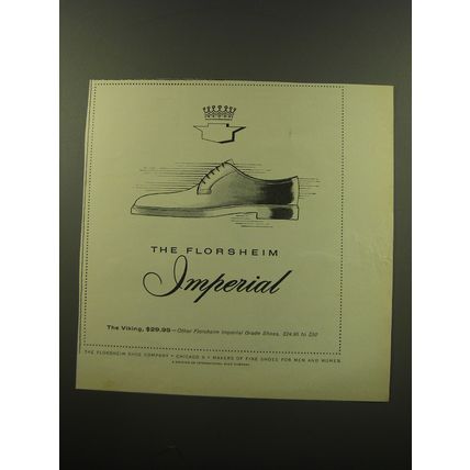 1959 Florsheim Imperial Viking Shoes Advertisement