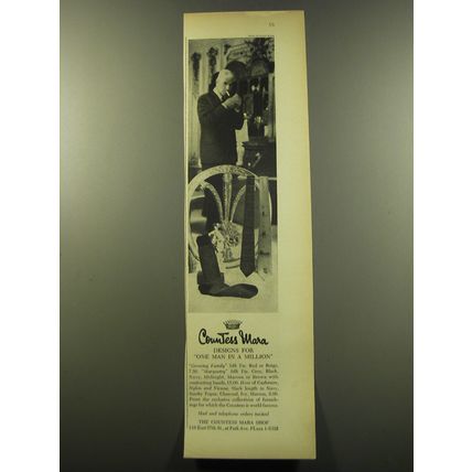 1959 Countess Mara Advertisement - Growing Family and Marquetry Ties; and Socks