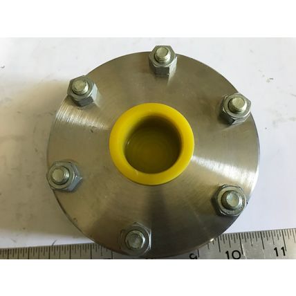 NEW HELICOID 100HA,316SS,100H A F DIAPHRAGM SEAL 1/4" UPPER STEEL 1/2" LOWER,EP