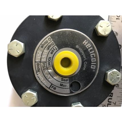 NEW HELICOID 100HA,316SS,100H A F DIAPHRAGM SEAL 1/4" UPPER STEEL 1/2" LOWER,EP
