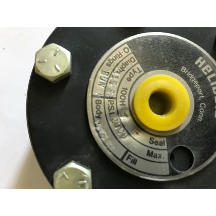 NEW HELICOID 100HA,316SS,100H A F DIAPHRAGM SEAL 1/4" UPPER STEEL 1/2" LOWER,EP