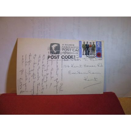 BUCKFAST ABBEY, DEVON multiview used postcard. by Salmon 1971 postmark =