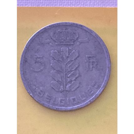 Umlaufmünze Belgien 5 Francs 1949 Belgique