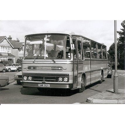 Black & White Photograph of Rimes Coaches of Swindon - SMW 192S