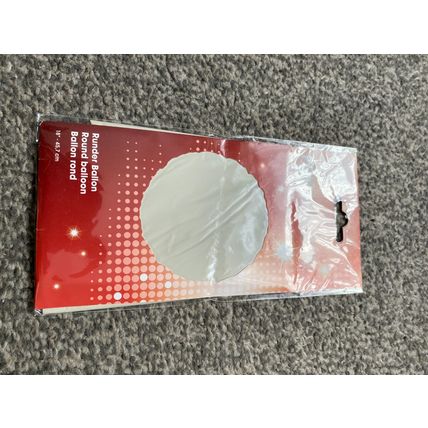 Ivory Round foil helium balloon birthday party celebration