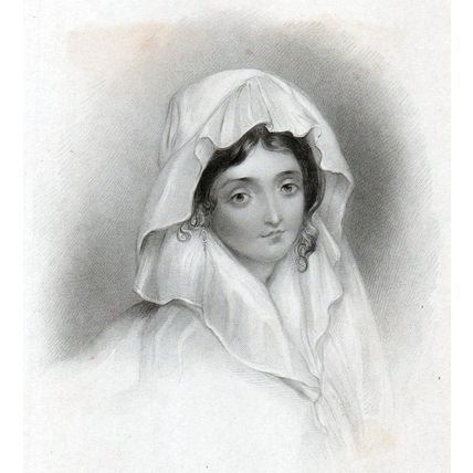 MARGARITA COGNI 1832 Henry Thomas Ryall - George Henry Harlow ANTIQUE ENGRAVING