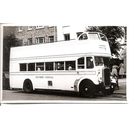 Black & White Photo of Southern National Omnibus Co. Ltd. - FAE 600 ex. Bristol