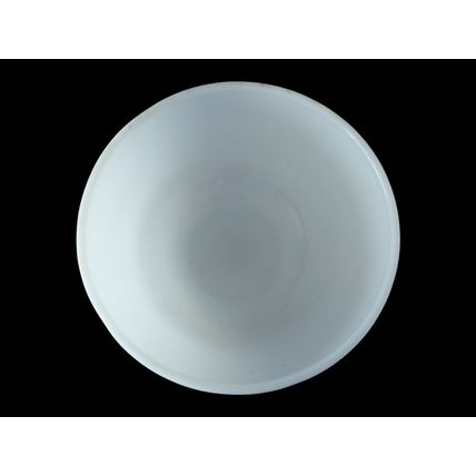 Vintage Anchor Hocking Fire King Ware White Milk Glass USA Mixing Bowl 7"D