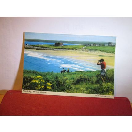 FISTRAL BAY, NEWQUAY , Cornwall used postcard by John Hinde 1985 pm =