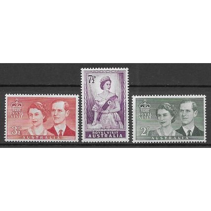 Australia 1954 Royal Visit MNH set S.G. 272-274