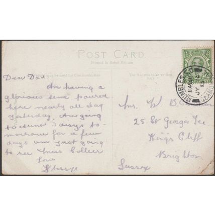 The Three Bays, Langland, Glamorgan, 1913 - Valentine's Postcard
