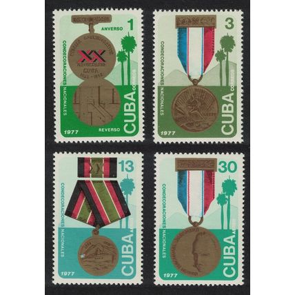 Caribic National Decorations 4v 1977 MNH SG#2387-2390