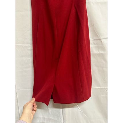 Tahari Arthur S Levine Women's Size 16 Red Off-Shoulder Knee Length Formal Dress