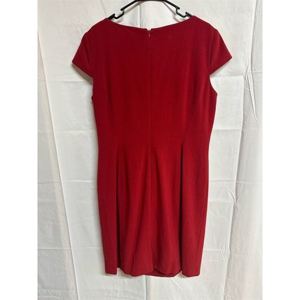 Tahari Arthur S Levine Women's Size 16 Red Off-Shoulder Knee Length Formal Dress