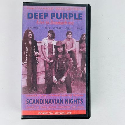 Deep Purple – Live In Denmark 1972 Scandinavian Nights VHS Video Tape