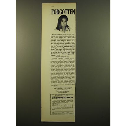 1961 Save the Children Federation Ad - Forgotten