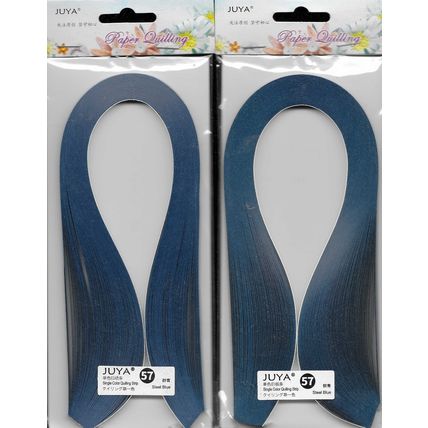 Juya. Quilling Strips. Steel Blue. Cardmaking Scrapbooking Crafts Quilling