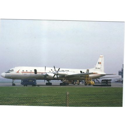 ILL 18 AIRCRAFT TAROM AR BIRMINGHAM AIRPORT. CARD NO FP 240